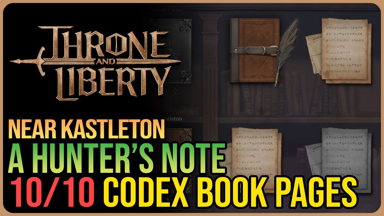 Hunters Notes A Hunter's Note All Pages Throne and Liberty - YouTube
