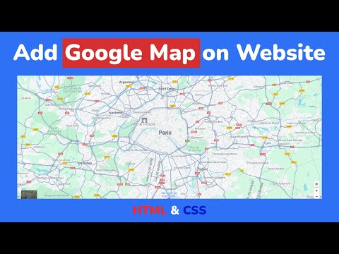 Как добавить Google карту на сайт используя HTML & CSS шаг за шагом || Add Google Map on Website CSS