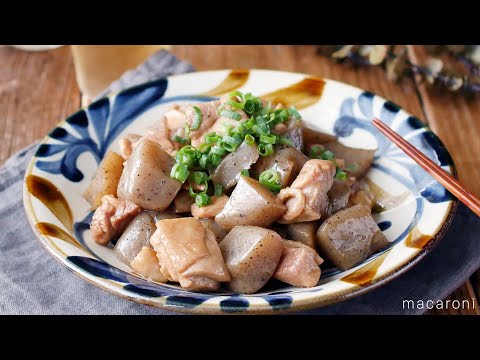 【鶏肉とこんにゃくの甘辛煮】旨味じんわり♪おかずやおつまみにぴったり！｜macaroni（マカロニ）