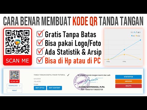 Membuat Kode QR Tanda Tangan Gratis Tanpa Batas