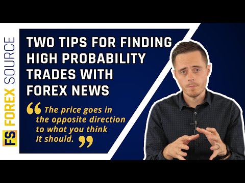 Two tips for finding high probability trades with Forex news