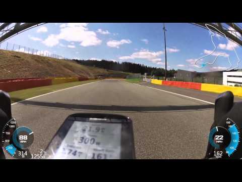 Spa Francorchamps 12:38 lap on a bicycle