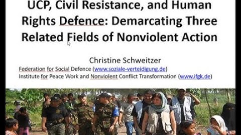 Research Café: UCP, Civil Resistance, and Human Rights Defence