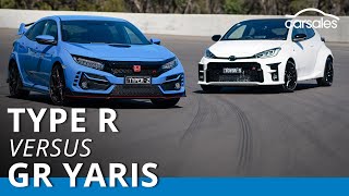 Toyota GR Yaris v Honda Civic Type R 2021 Comparison Test @carsales.com.au