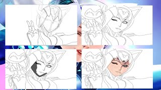 ML Hero Eudora Skin Vivo Selfie Goddess// fanart// IbisPaint X screenshot 4