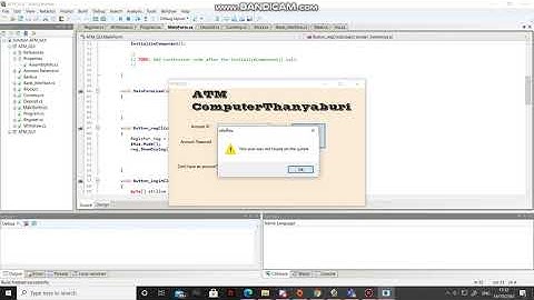 Advanced Computer Program ClassBasic ATM GUI