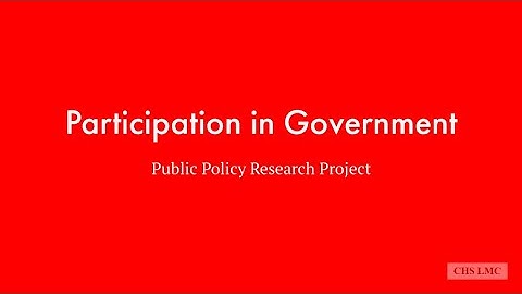 Public Policy Research - CHS LMC - [Library Instruction]