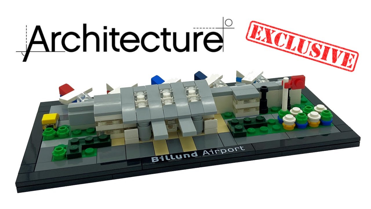 harpun Sprede Ret LEGO Architecture Billund Airport (40199) - Speed build - YouTube