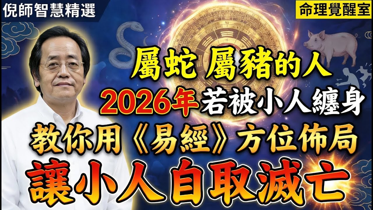 倪海廈：屬蛇與屬豬的人聽好！2026年若被小人纏身那是自找的！教你用《易經》方位佈局，讓小人自取滅亡，財運瞬間回流！#倪海厦 #倪師 #倪海厦語錄 #國學智慧 #2026運勢 #屬蛇 #屬豬
