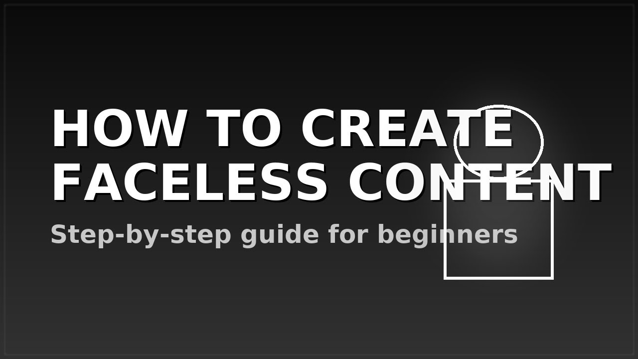 BEGINNERS STEP BY STEP ON HOW TO CREATE FACELESS CONTENT - YouTube