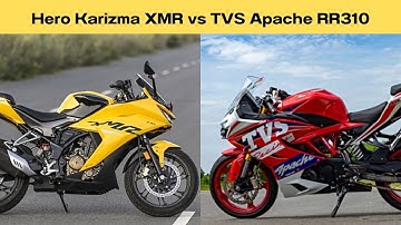 #2024  Hero Karizma XMR vs TVS Apache RR310 🔥 #sportsbike #tvsbike #heromotocorp