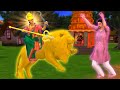 जादुई विशाल शेर और देवी  Magical Giant Golden Lion  | Hindi Kahaniya हिंदी कहानियां |3d Animated