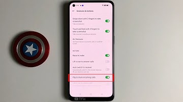 Flip to mute incoming calls on OPPO Reno7 Android 12
