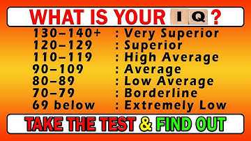 IQ Test: Take it now and find out yours! | IQ Quiz series 8