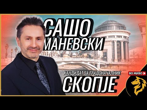 Сашо Маневски, стратегија и визија за Скопје