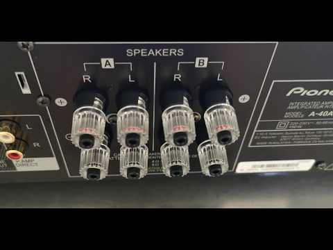 Pioneer A-40AE integrated amplifier unboxing