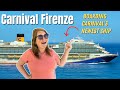 Boarding CARNIVAL FIRENZE!! Brand NEW Cruise Ship!!