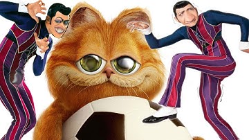 we are number one but every one is replaced with the Garfield Stair Scene getting slower each time