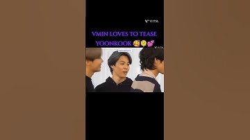 taekook yoonmin teasing moment 😘 #taekook #bts #btsarmy #yoonmin #btsshorts #youtubeshorts