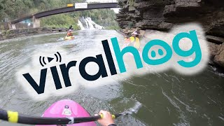 Kayak Cliff Flip || ViralHog