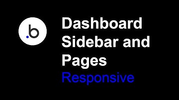 Dashboard Side Menu and Pages | Bubble.io Responsive