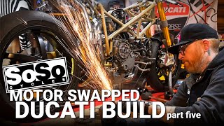 SoSo Ducati 916 Build Part 5: Clutch, Carbon, Cooling and Cutting!