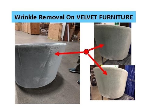 How To Remove Wrinkles From Velvet Furniture - YouTube