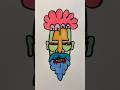 Funny face drawing #abstractart #art #markerart #markers #artprocess #artist #sketchart #marker