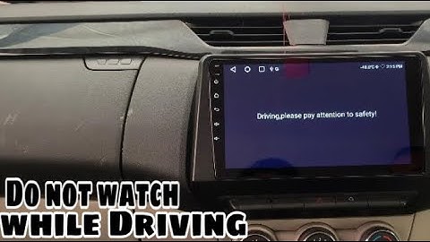 Do not Watch While Driving || Video not play in android stereo || How to Fix video Warning issue