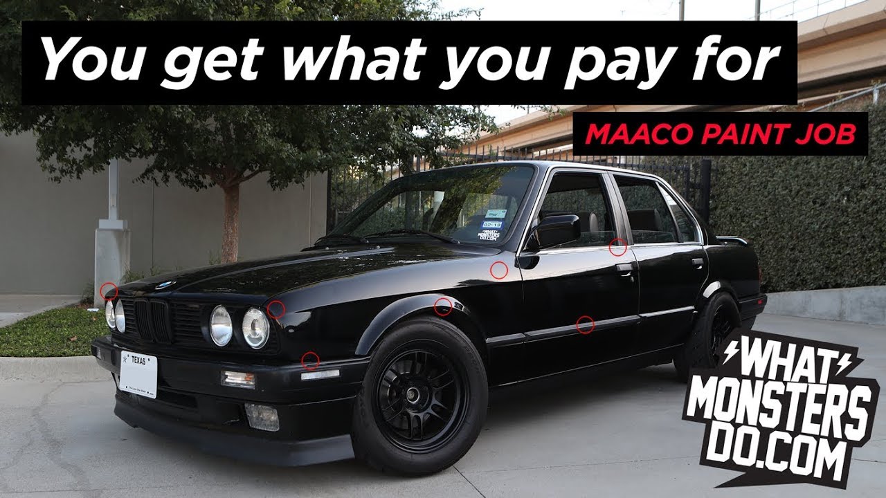 Airbrush Painting Maaco Paint Job Review BMW E30 You Get What You Pay For 