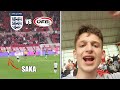 THE MOMENT ENGLAND SCORE THEIR FIRST GOAL in FRONT of FANS
