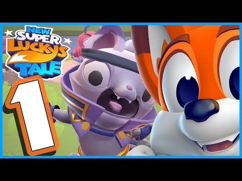 New Super Lucky S Tale Walkthrough Part 1 Sky Castle Master Mittens Nintendo Switch Youtube