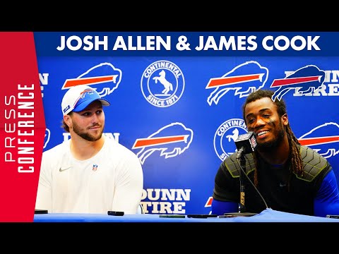 Josh Allen And James Cook After Week 2 Win Over Raiders | Buffalo Bills