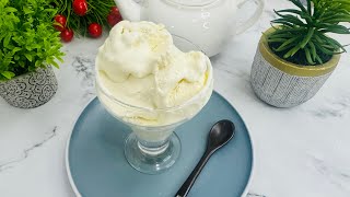 Easy Homemade  Vanilla Ice Cream Recipe | With Only 3 Ingredients | No Ice Cream Machine !