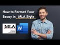 How to Format Your Essay in MLA Style - Word 2020