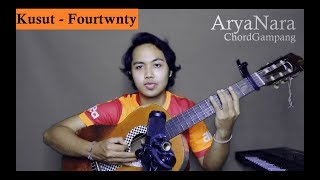 Video thumbnail of "Chord Gampang (Kusut - Fourtwnty) by Arya Nara (Tutorial)"