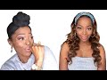 🔥NO LACE! NO GLUE! NO GEL!😱NEW HIGHLIGHT HEADBAND WIG|No Work Needed Glueless Install ft.Nadula Hair