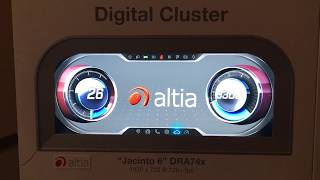 Altia Turbo3D Cluster HMI on TI Jacinto 6
