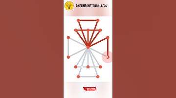 One line one touch 14/26 🧩 😠level #logicgames #braintraining #puzzlegame #games