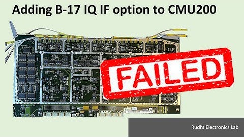 REL #29 Adding B-17 IQ IF option to CMU200 - FAILED