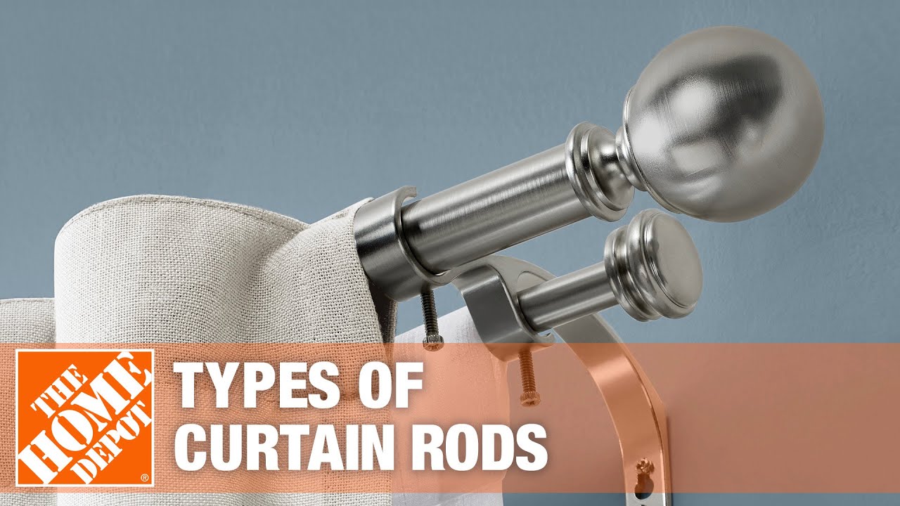 types of curtain rods