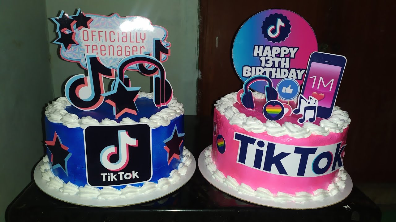 TikTok Cake for Boy and Girl - YouTube