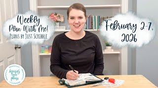 How I use 2 weekly spreads - B6 Weekly Duo Plans by Just Scribble - Plan with Me - Watercolor Floral