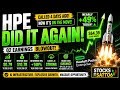 HPE DID IT AGAIN!! A POST EARNINGS BOOM!! LOCK IN! #HPE #STOCKS #INVESTING #WEALTH