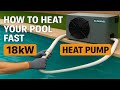Pool Heat Pump Setup (DYI)| From 71°F to 75°F in 2 Days!