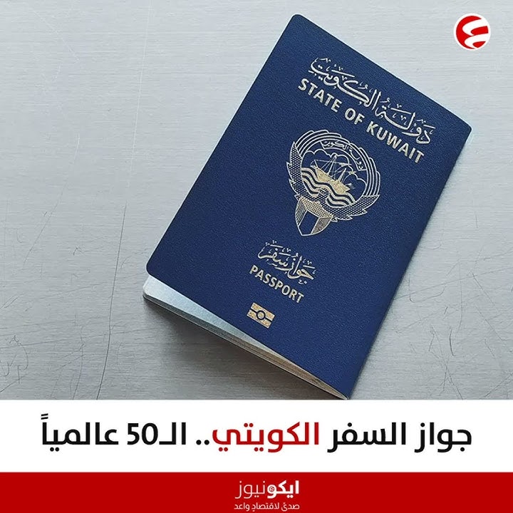 تقدم جواز السفر الكويتي 5 مراكز ليحتل المركز 50 عالمياً والثالث عربياً وخليجياً خلال عام 2025