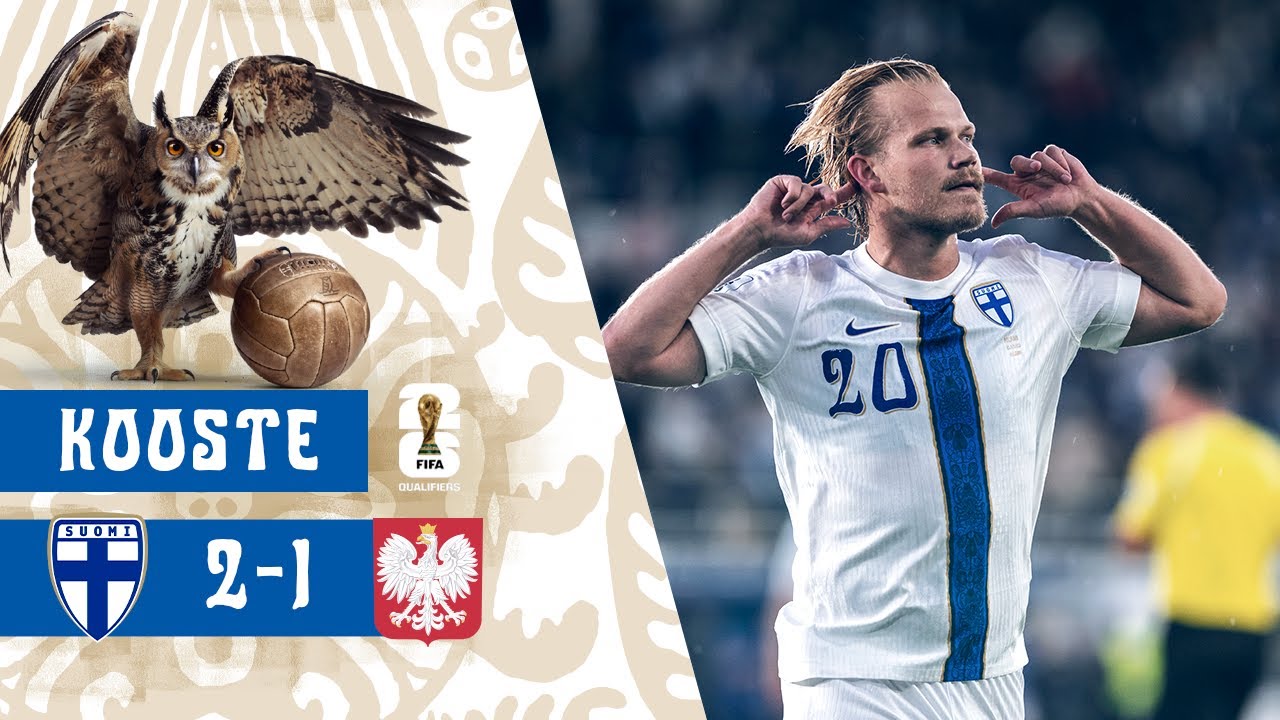 Huuhkajat Highlights (12 min.) | Suomi–Puola 2–1 I FIFA World Cup 2026 -karsinnat I 10.6.2025