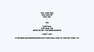 Mips - Is there any way to get the space in an array into a variable?