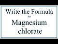 Magnesium Chlorate and Ionic Compounds
