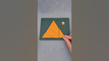 Do you know how to fit this small triangle？ #puzzle #iqtest #challenge #brainteaser #intelligence